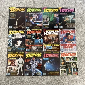 Lot Of 12 Starlog Magazine Issues 13-24 Trek Star Wars Sci Fi 1978 -1979 W/ Case - Picture 1 of 18