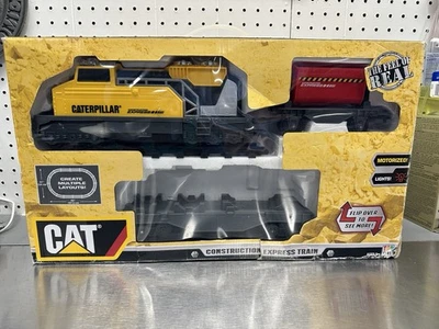Caterpillar CAT Construction Express Motorized Toy Train Set  Extra Track - Image 1 of 4