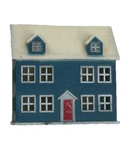 Casa di città coloniale in miniatura casa delle bambole casetta asilo accessorio camera bambini - Foto 1 di 10