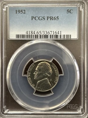 1952 Proof Jefferson Nickel - PCGS PR65 - ReEngraved / ReCut Obverse (FS-403) - Image 1 of 4