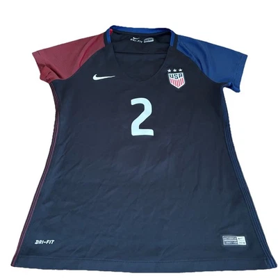Nike Dri-Fit 2016 Black Soccer Jersey USWNT Women’s Small #2 Sydney Leroux - Image 1 of 4