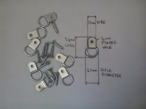 Kleines Bild D Ringe Chromoberfläche Leinwand Bilderrahmen stark hängen + Schrauben - Bild 1 von 5