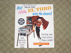 El Toro Pinball by Bally Flyer / Brochure / Ad - Hard to Find