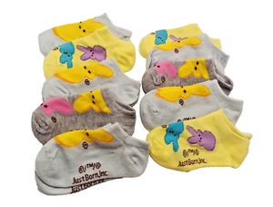 Peeps Kids Socks SET of 10 pairs Variety Pack Shoe Size 7-10 Youth Sock - Picture 1 of 5