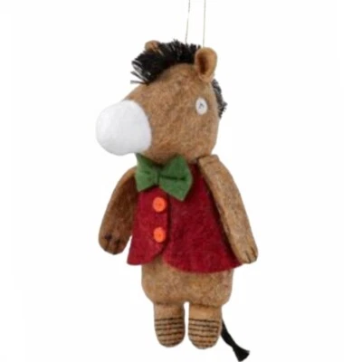 Donkey Ornament - Farm Animal Dressed Sweater Lightweight Cute Gift Kids Boys - Image 1 of 4