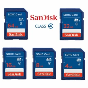 Sandisk SD Card 4GB 8GB 16GB 32GB 64GB SDHC Memory Card-Camera Universal -Blue - Picture 1 of 33