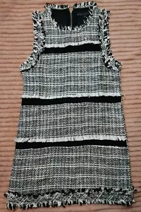 Anthropology Endless Rose Gr. S Metallic Black Whitney Tweed Minikleid - Bild 1 von 7