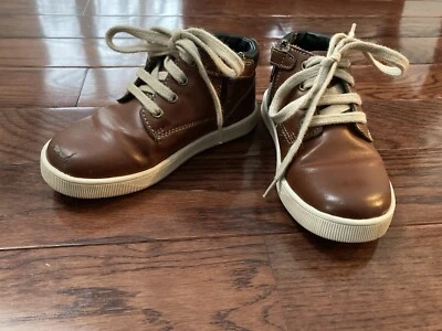 Eddie Bauer Brown Dress Boots Shoes Side Zip Boys Kids Toddler Size 10 - Image 1 of 4
