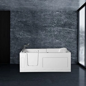 Luxus Seniorenbadewanne Acrylwanne Whirlpool Badewanne mit Tür links 170x75cm ! - Bild 1 von 4