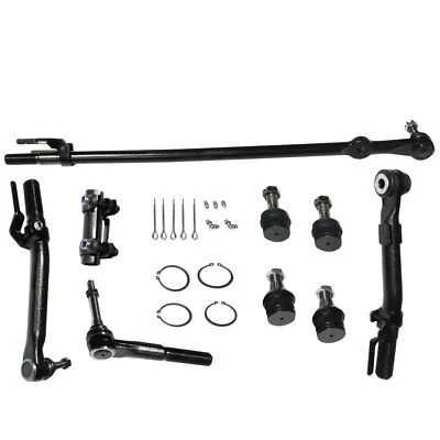 9x Kit de rótula de enlace de arrastre de varilla de amarre delantera para Ford F-250 Super Duty 2005-2009 Foto 1 de 3