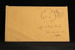 Massachusetts: Lee 1850s Stampless Cover, Circled PAID 3 to Sanbornton Bridge NH - Picture 1 of 2
