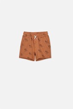 Cotton On Kids Boys Henry Slouch Short Shorts  In  Brown