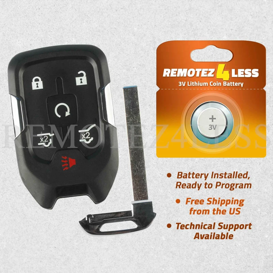 For 2019 2020 2021 Chevrolet Suburban Replacement Remote Car Key Fob Entry 6b Foto 1 de 1