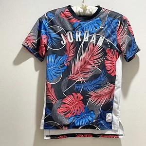 NIKE AIR JORDAN Kid’s ASAHD KHALED JUNGLE Multi-Color Jersey Monstera Size XL - Picture 1 of 6