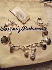 Tommy Bahama toggle paper clip 7.5" Multi-Sea Charms silver MSRP $45 SALE $35 