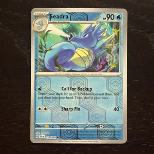 Seadra 011/064 Pokemon Shrouded Fable Scarlet & Violet Reverse Holo Common NM - Picture 1 of 2