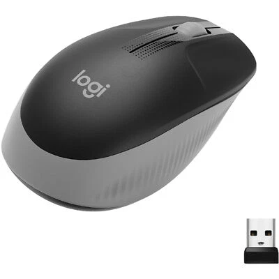 Logitech M190, Maus, optisch, 1000dpi, USB, kabellos, 3 Tasten, schwarz - Bild 1 von 4