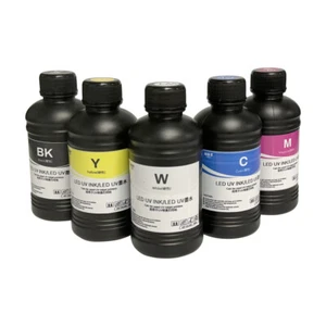 5*250ml UV Printer Ink Refill for EPSON 1390 1800 XP600 L800 A3 A4 A5 UV Printer - Bild 1 von 6