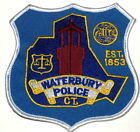 WATERBURY CONNECTICUT CT Sheriff Police Patch TOWER SCALE OF JUSTICE 