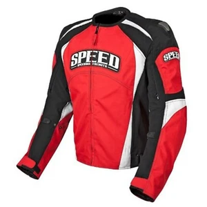NOS SPEED AND STRENGTH 877554 TWIST OF FATE TEXT JACKET RED BLACK SIZE MENS 2XL - Picture 1 of 1