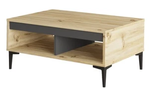 HowHomely Couchtisch Kaffeetisch 90x60x41 cm Beisteltisch Wohnzimmer Möbel Deko - Bild 1 von 7