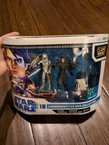 STAR WARS THE CLONE WARS COMMEMORATIVE DVD COLLECTION ANAKIN R2-D2 CLONE TROOPER - Picture 1 of 5