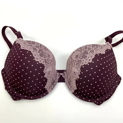 Sujetador Soma Intimates para mujer memorable push up encaje ribete UW talla 34D púrpura  Foto 1 de 4