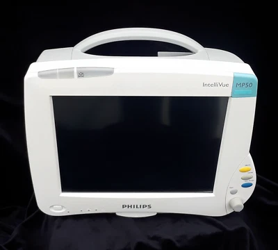 PHILIPS INTELLIVUE M8004A MP50 Patient Monitor w/ M3001A AO2 Module - Image 1 of 4