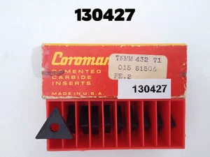 TNMM 432 71 FE.2 New Full Package of 10 Sandvik Tungsten Carbide Inserts - Picture 1 of 3