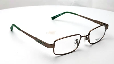 Óculos infantil unissex retangular verde bronze Circuit 210 Flexon 46 mm - Imagem 1 de 4