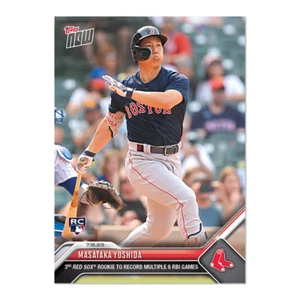 2023 Topps NOW # 576 Masataka Yoshida Multiple 6 RBI Games -Free Shipping Alway! - Picture 1 of 2