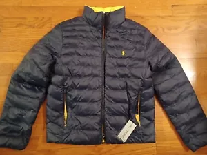 NUEVO CON ETIQUETAS $155 Chaqueta Polo Ralph Lauren Niños Grandes Unisex Capa P Reversible Talla L - Imagen 1 de 3