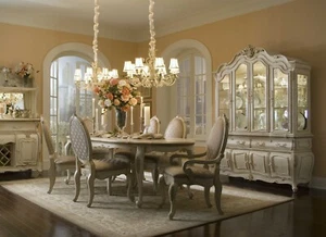 AICO by Michael Amini Lavelle Blanc 9PC dining room set - Picture 1 of 5