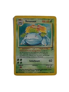 Venusaur 18/130 Holo Rare Pokemon Base Set 2 MP Pokémon TCG - Picture 1 of 4