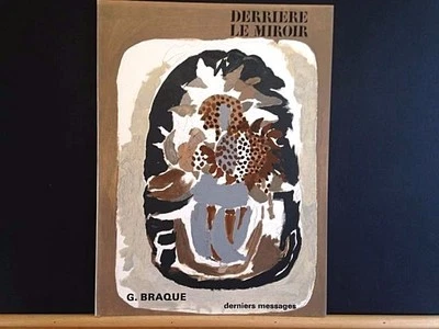Derriere le Miroir#166, Georges Braque vintage lithographs, Maeght 1967 INV2100 - Image 1 of 4