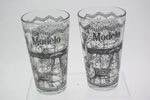 MODELO CERVEZA LIMITED EDITION BIER PINT GLAS PAAR LOT 2 - Bild 1 von 4