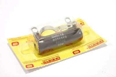 Nuevo OHMITE - D25K6K0 - Resistencia, Cerámica. 6K Ohm 25W, 5%. Wirewound ajustable. Foto 1 de 3