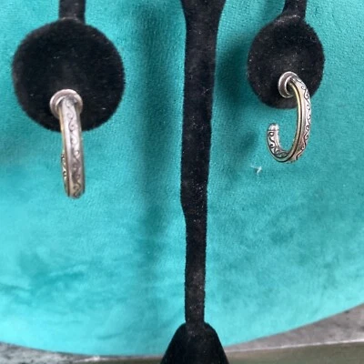 Brighton Silver/Goldtone Hoop Pierced Earrings - Image 1 of 3