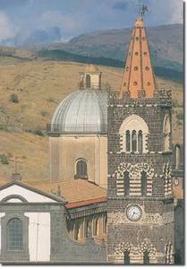 CARTOLINA FOTO SICILIA CATANIA RANDAZZO CHIESA CAMPANILE S. MARTINO - Picture 1 of 1