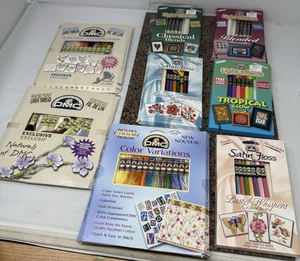 8 Sammlungen Stickgarn Packungen Farbvariationen Lichteffekte 20 Muster - Bild 1 von 19