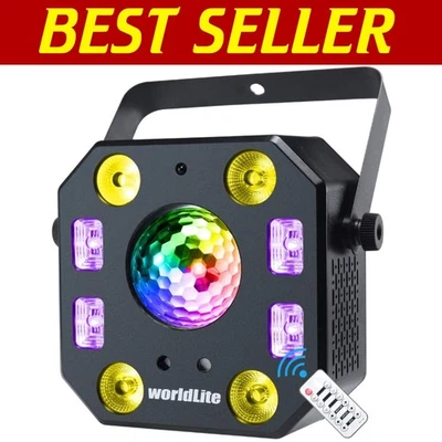 Ultimate LED Stage Light with RGBW, Magic Ball & UV Effects for Celebrations - Image 1 of 4