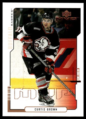 2000-01 Upper Deck MVP #21 Curtis Brown Buffalo Sabres Hockey Card - Image 1 of 2