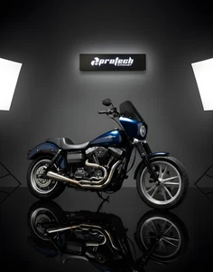 2-1 Exhaust Harley-Davidson Dyna CVO Fat Bob FXDFSE Pipe muffler - Picture 1 of 7