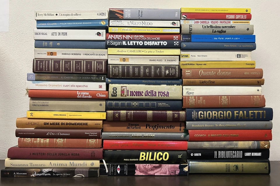 LOTTO STOCK 50 LIBRI ROMANZI DI AUTORI VARI - IDEALE PER RIVENDITORI O MERCATINI - Immagine 1 di 1