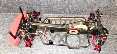 Vintage Losi XXX-S Fully Upgraded Graphite & Aluminum MIP Roller Chassis RARE - Image 1 of 4