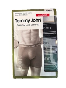 Paquete de 3 calzoncillos boxer Tommy John Essential Luxe de bambú para hombre XL extra grandes nuevos - Imagen 1 de 3