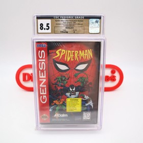 Sega Genesis SPIDERMAN / SPIDER-MAN: THE ANIMATED SERIES CGC GRADED NEW Sealed!