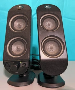Logitech X-230 Computer SPEAKERS ONLY, Pair (Main Control Speaker) - Picture 1 of 3