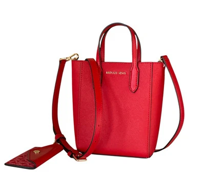 Michael Kors Vincent XS Satchel Shoulder Crossbody Bag + Card Case Bright Red - Image 1 of 4