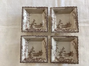 4 Antique Fruit Bowls By Edge Malkin Company Lisbon Pattern E M & Co - Picture 1 of 2